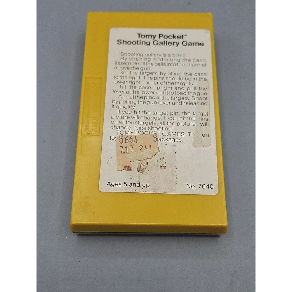 Vintage 1976 Tomy Pocket Shooting Gallery Game, Fair Game, Handheld